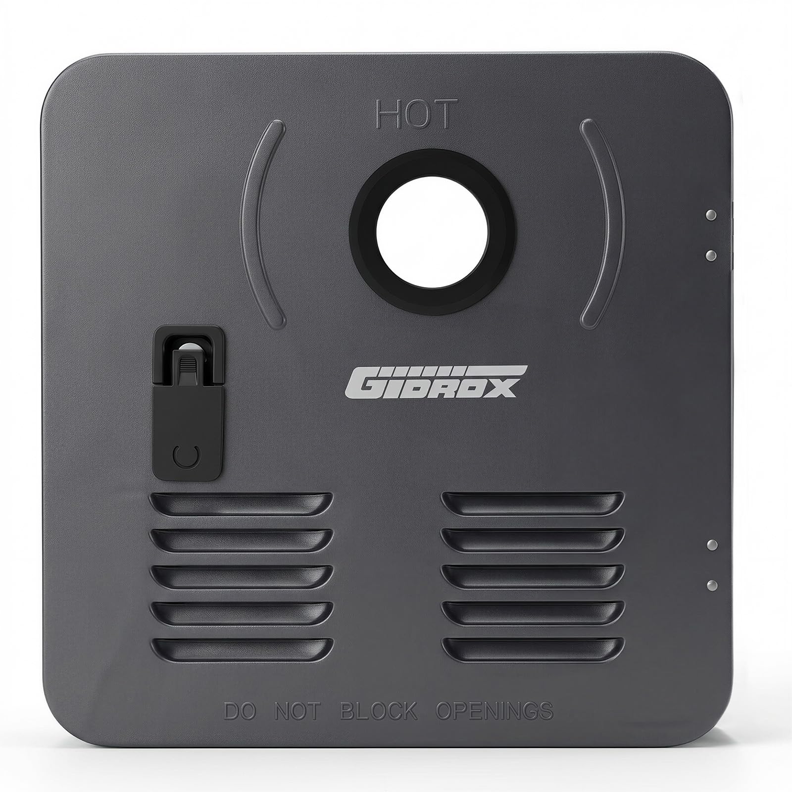 Gidrox 18 x 18 Inch RV Tankless Water Heater Door Kit, Dark Gray Water Heater Access Door for RV Water Heaters, Galvanized Steel, Door Only