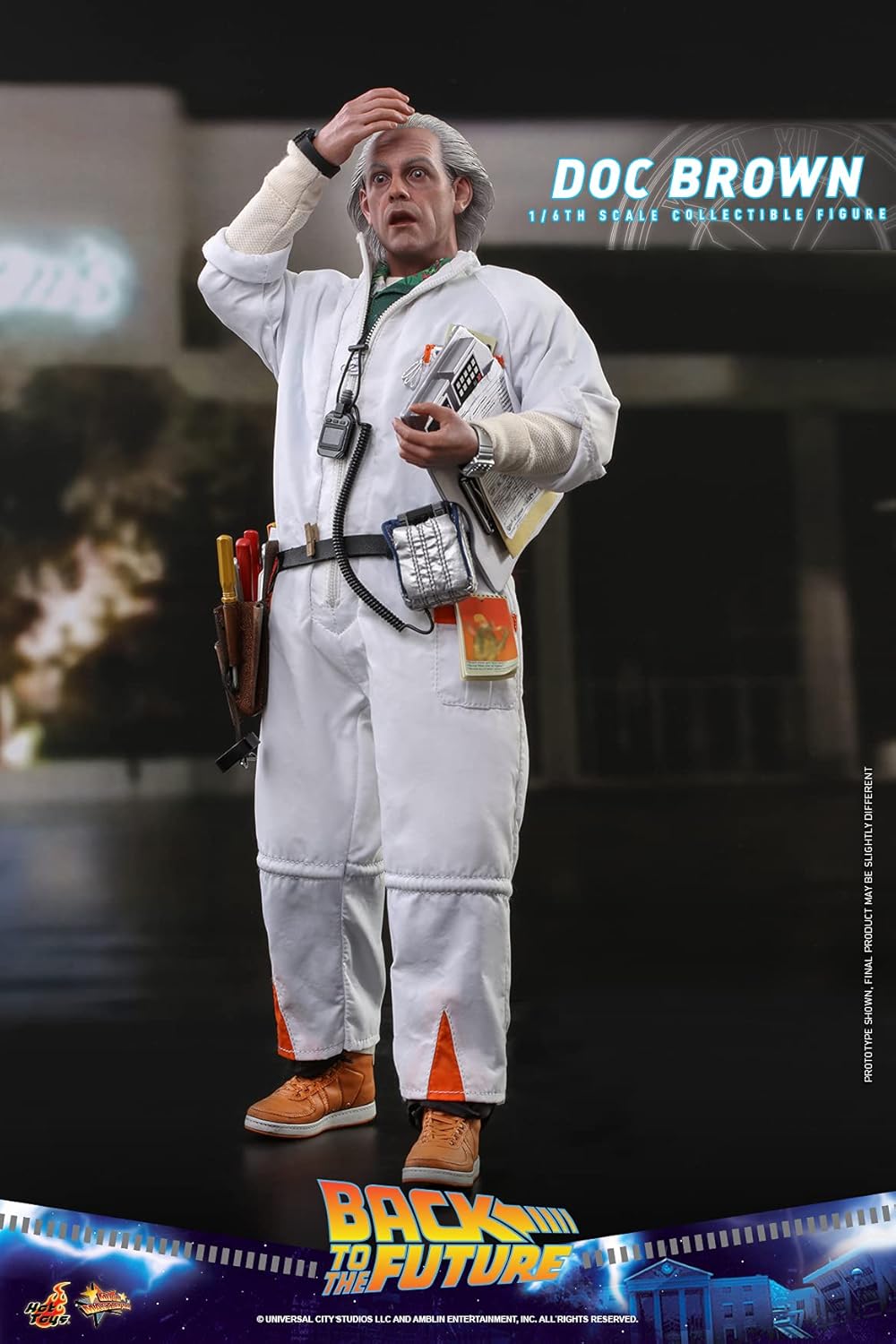 Hot Toys 1:6 Dr. Brown - Back to The Future, White