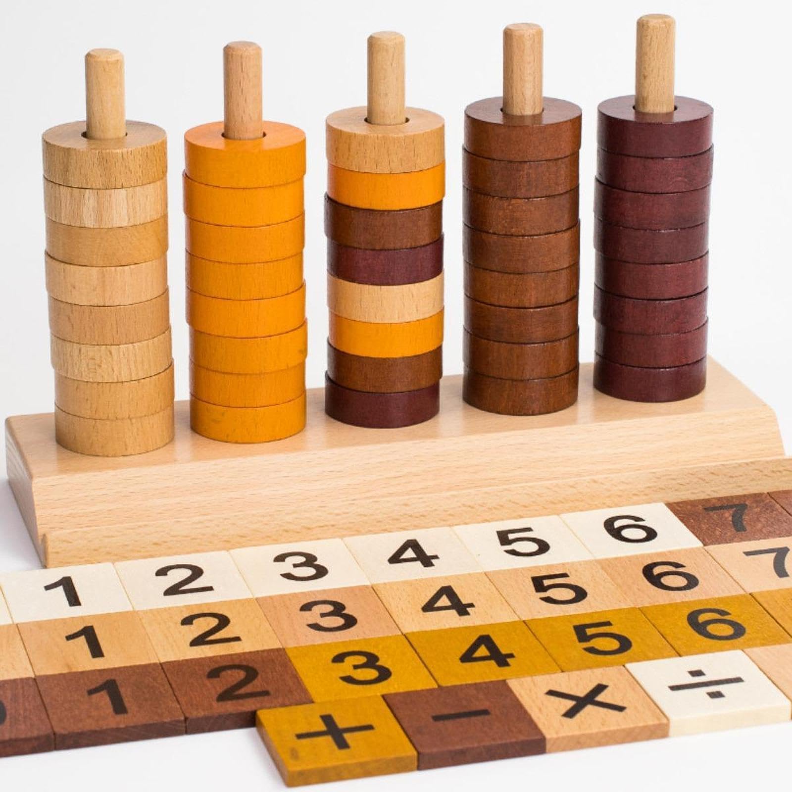 Giocattolo in legno per l'aritmetica, addizione e sottrazione, gioco educativo per bambini, ideale per feste di compleanno e
