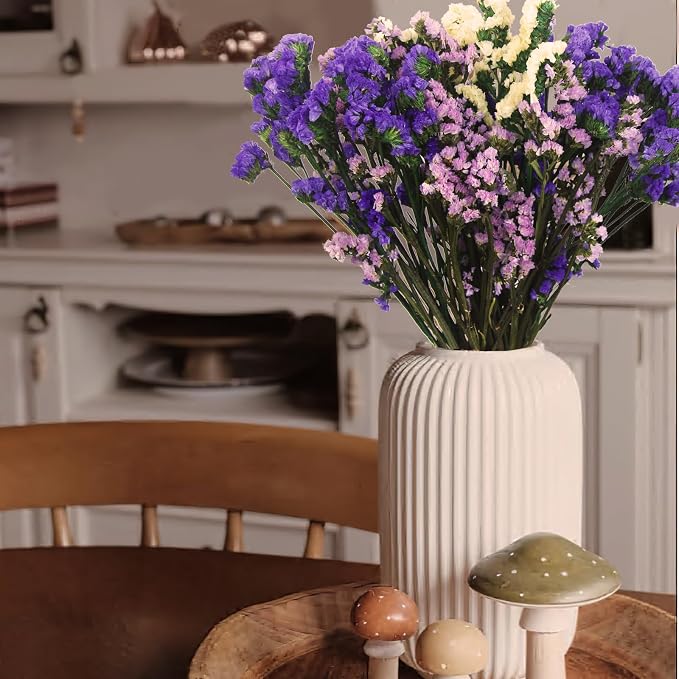 Ramo de flores secas Natural Forget Me Not 43 cm miniatura 4