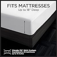 Vista 7 de Protect-A-Bed Essential - Protector de colchón tamaño individual, resistente a los ácaros, sin ruido y a los olores, 100% impermeable, lavable a