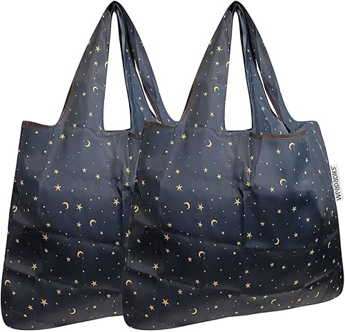 allydrew Bolsa de comestibles reutilizable de nailon plegable (juego de 2)