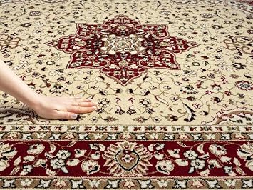 Cozy Haven Heritage Collection Rug – Large Washable Non-slip Carpet for Living Room, Bedroom, Lounge Dining, Kitchen Thick Soft Indoor Floor Rugs (Beige, 120x170 cm)