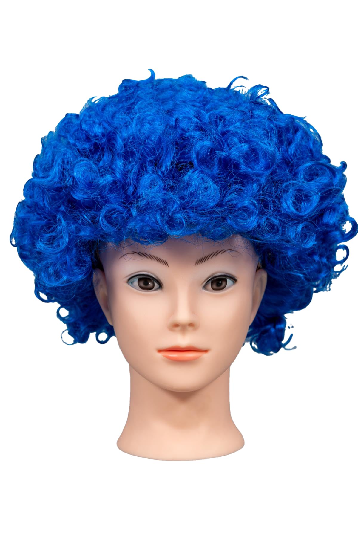 Afro Wigs Curly Bouncy Hair For Fancy Dress Party Costume Disco Accessory Unisex 60s 70S 80s Theme,Blue