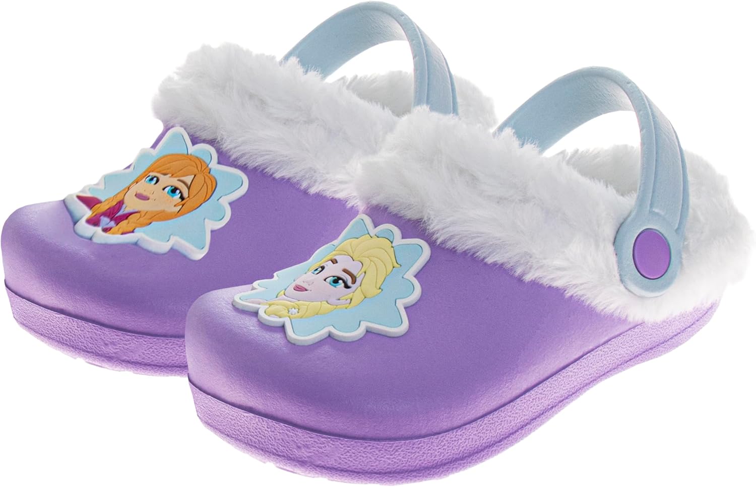 Disney Stitch Spiderman Frozen Cars Lightning McQueen Clogs Fur Fluffy Warm for Boy Girl Indoor Outdoor Sandals For Kids sizes: 5-10 Toddler 11-13 Little Kids / 1-5 Big Kids