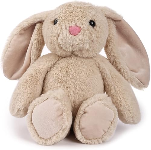 TCBunny - Conejo de peluche para dormir de 11", para niños, llamado Coco Beige,Blanco,https://www.amazon.com/dp/undefined