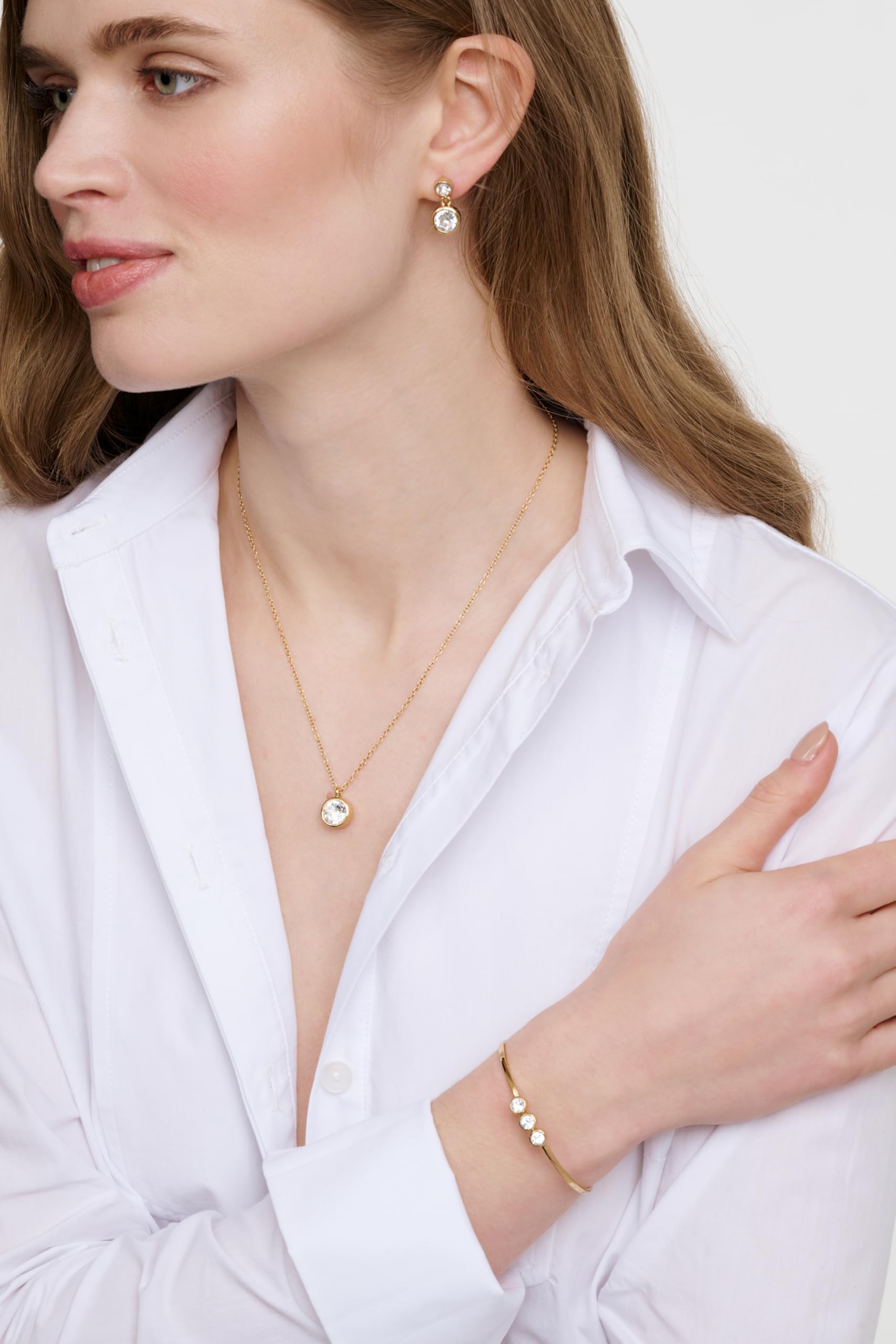 Karen Millen Collar con colgante de punto de cristal para mujer
