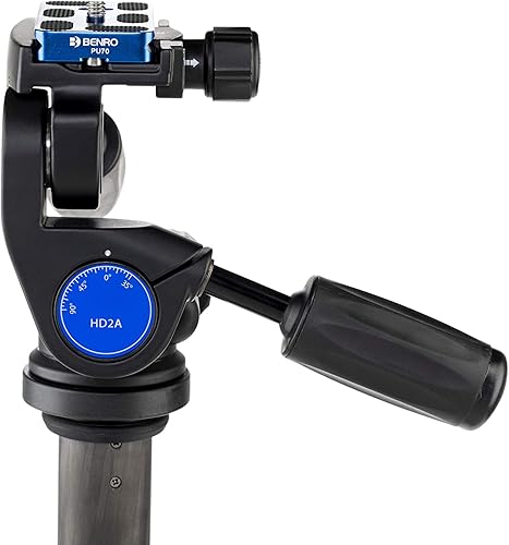 Miniatura 3 de Benro Panhead de 3 vías cabezal de trípode profesional de aluminio con placa de liberación rápida Arca-Swiss, control independiente de