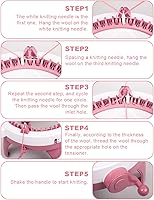 Vista 5 de Knitting Machine48 Needles Knitting Machine Smart Weaving Loom Round Knitting Machines with Row Counter for Adults or KidsDIY Knit Loom Machine Kit