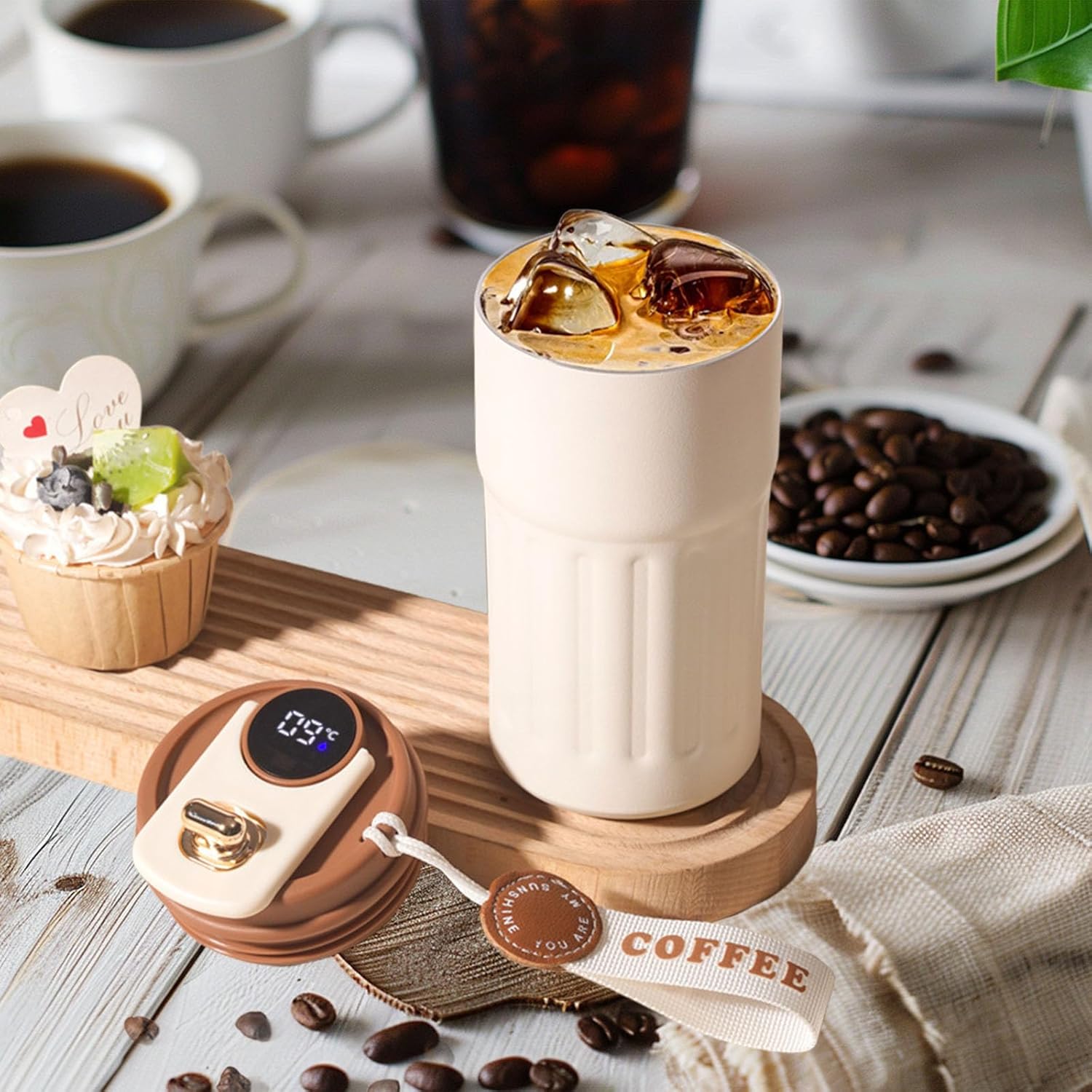 Amazon.com: ZMHQLPDZ Travel Mug, 12oz Stainless Steel Vacuum