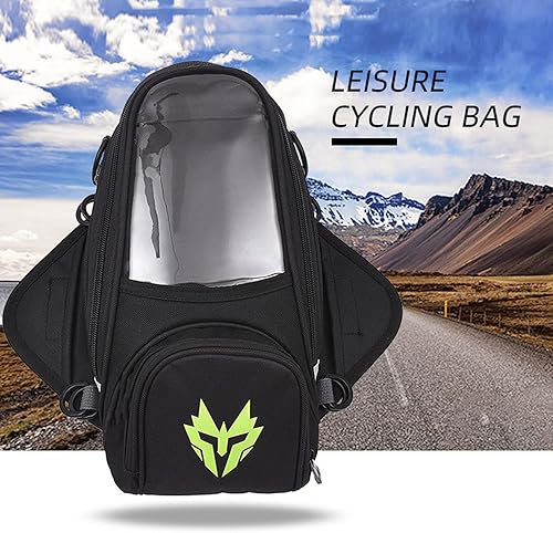Miniatura 3 de Bolsa de panel para tanque de combustible, bolsa de tanque de motocicleta impermeable multifunción resistente al desgaste, conexión ajustada para