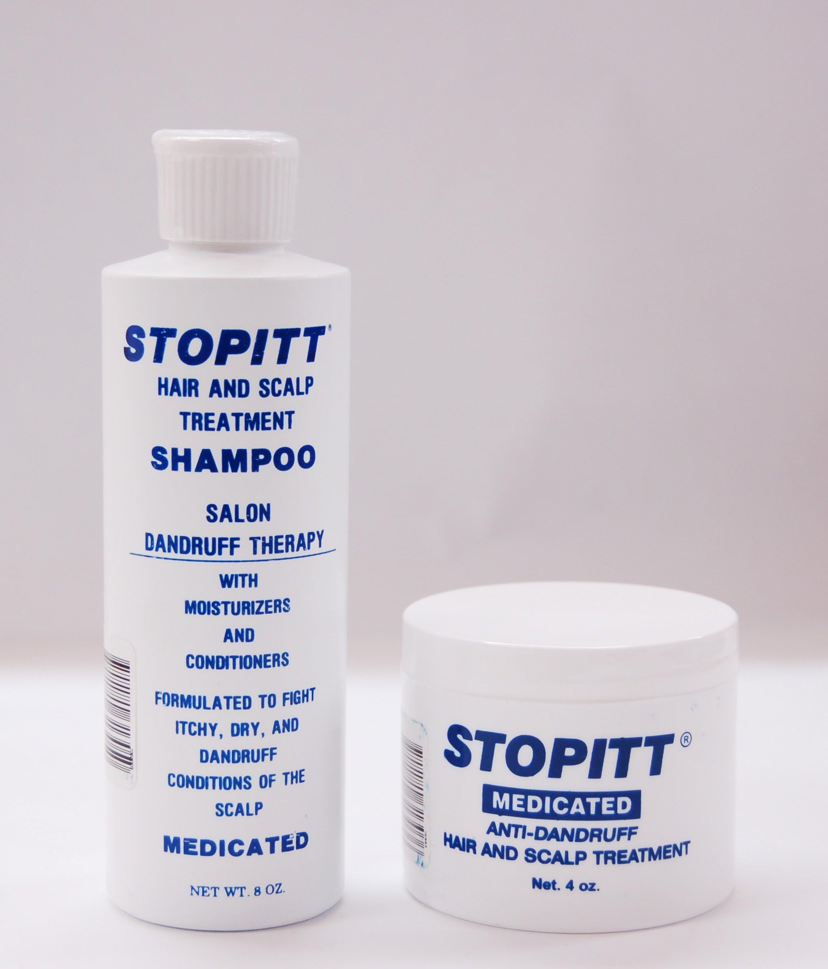 Medicated Shampoo 8oz + Anti-dandruff Hair and Scalp Treatment 4 Oz