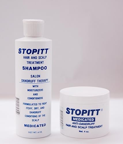Champú Medicado 8oz + Tratamiento anticaspa para el cabello y el cuero cabelludo 4 Oz