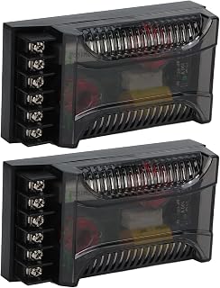 Fydun 300W 2-Way Car Audio Crossover - Universal Speaker Frequency Divider with Heat Dissipation & Bass Boost