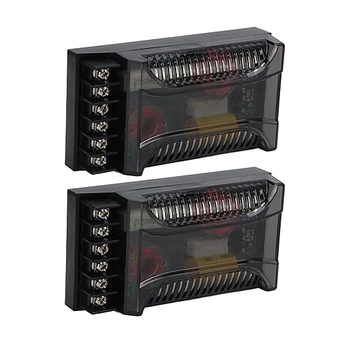 Miniatura 7 de Crossover de audio de coche de 2 vías, divisor de frecuencia de altavoz de 2 piezas, crossover pasivo de audio para automóvil de hasta 300 vatios,