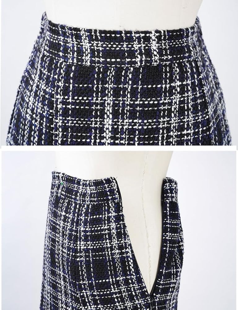 スカート TWEED COMBI I LINE SKIRT Eaphi TWEED COMBI I LINE SKIRT