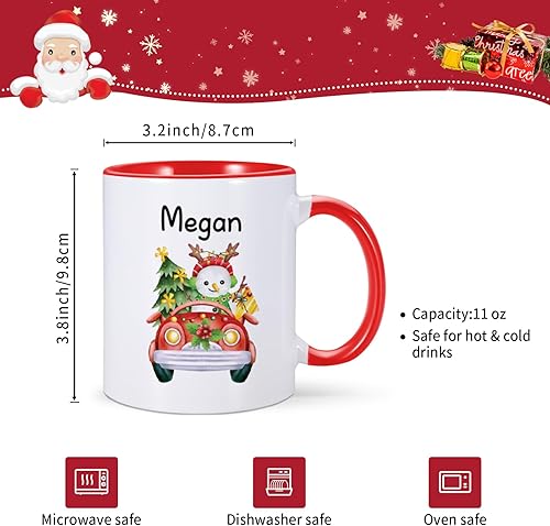 Miniatura 7 de Tazas de Navidad para niños, muñeco de nieve, Papá Noel, taza de café de Navidad para niñas y niños, regalos de Navidad personalizados, regalos de