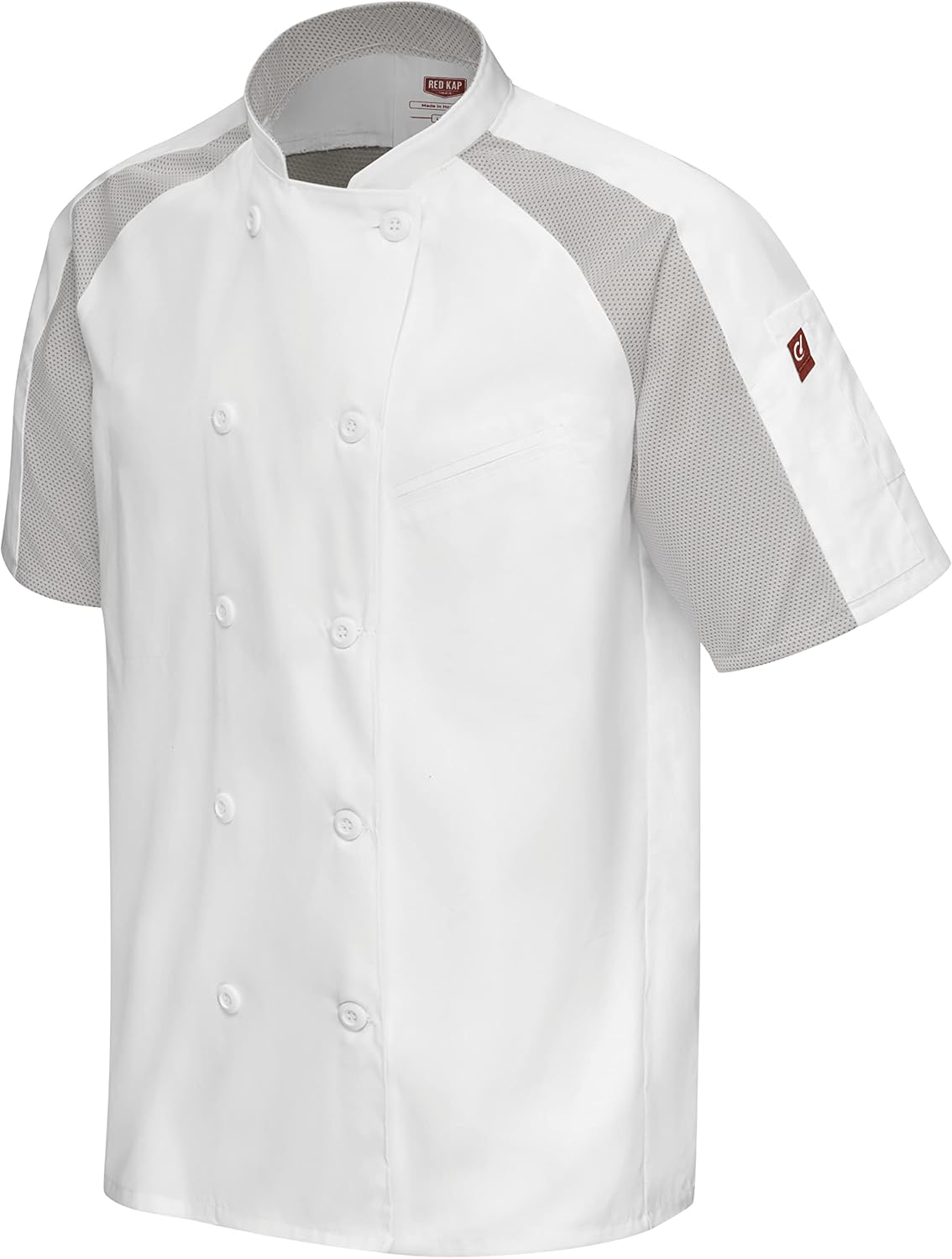 Red Kap mens Airflow Raglan Chef Coat With OilblokChef's Jacket - Image 3
