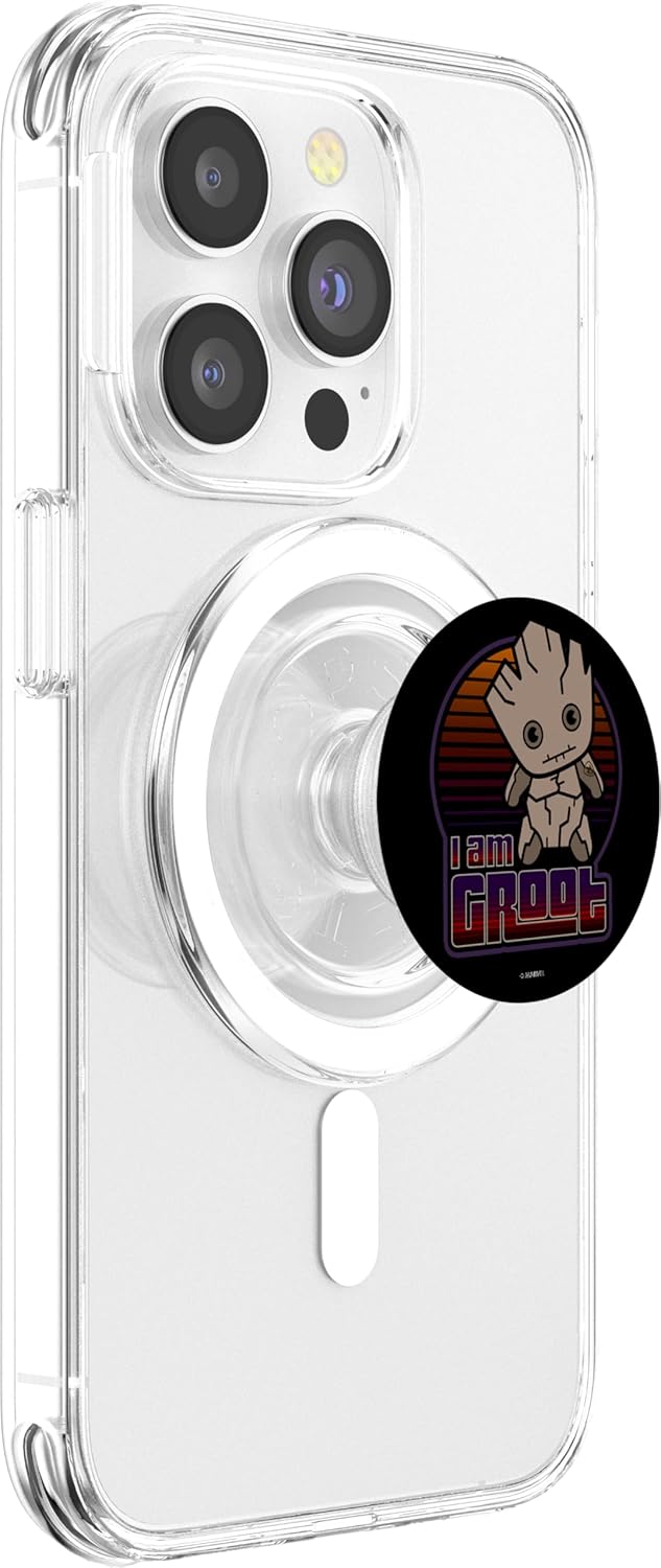 Marvel Guardians Of The Galaxy I Am Groot Kawaii Portrait PopSockets MagSafe PopGrip for iPhone
