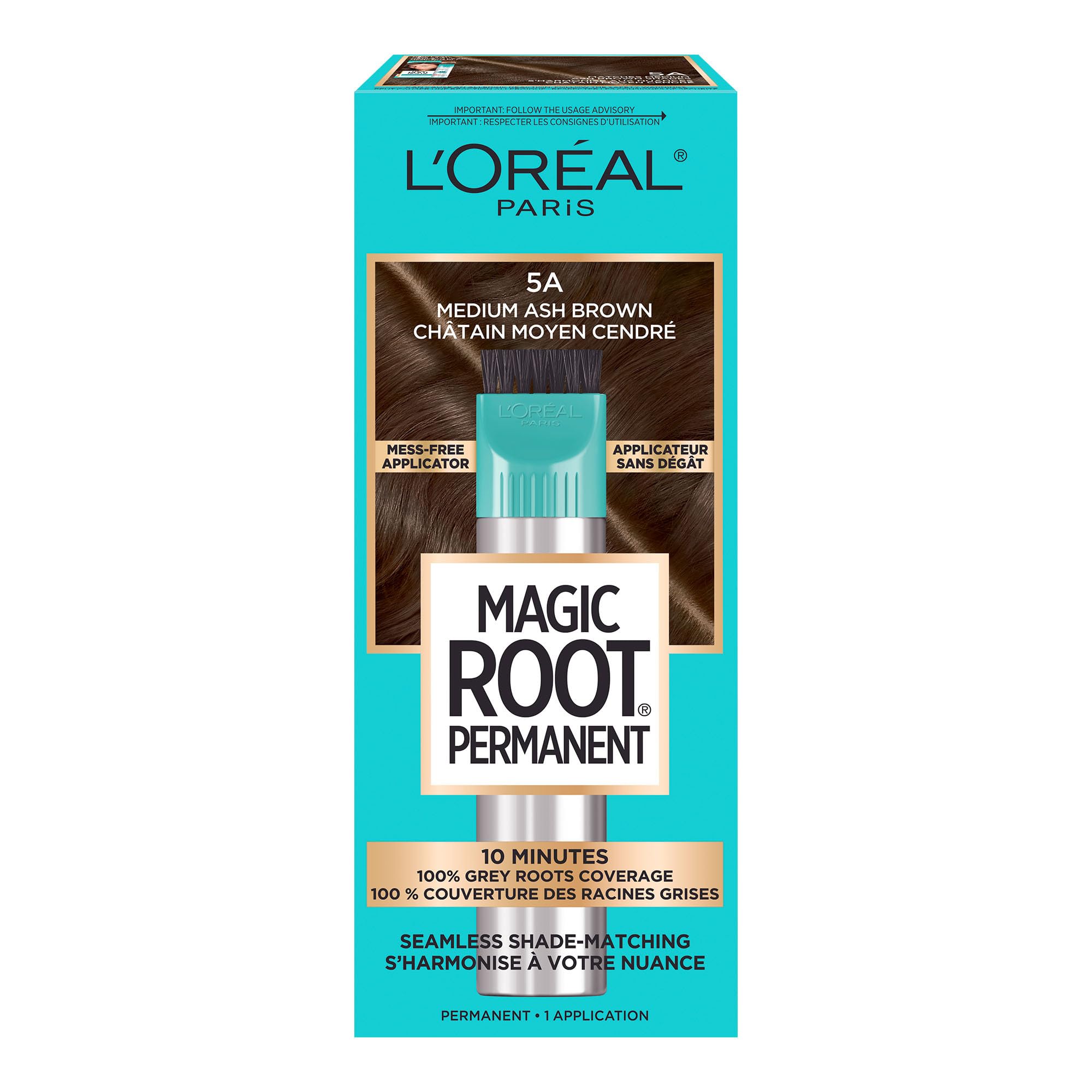 【roots 10点まとめ商品】 L'Oreal Paris Magic Root Permanent 10 Minute Root Touch Up, 5A