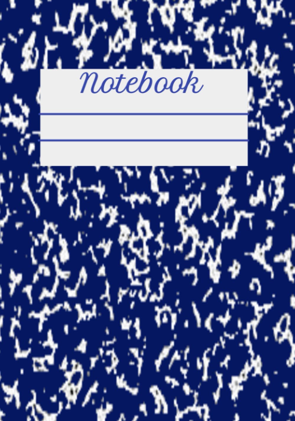 Blue cover Lined Notebook 7"x10", 100 pages, A4 Journal notebook