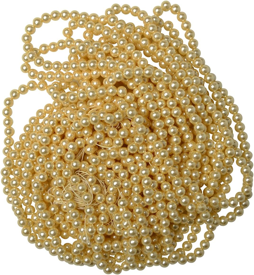 SATYAM KRAFTSATYAM KRAFT 600 Pcs Artificial Round Moti Pearls Beads for Jewellery Making, Earring, Necklace, Bracelet Set for Beading, Crafting, Scrap Booking and Hand Embroidery Materials DIY (6 mm) (Off White)