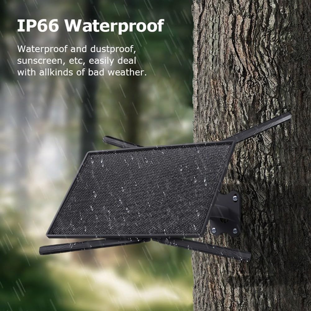 Router Solar con Tarjeta SIM 4G de 10W, Batería de 20100mAh, Impermeable, Rango de Cobertura de 50 Metros.