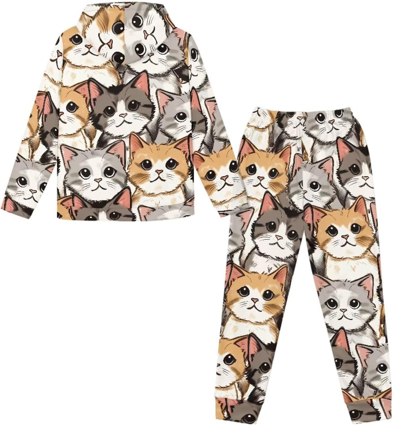 Girl Sweatsuit Long Pants sets Back to School Twin Set Casual Clothing Sets Fall Sport Jogger Set 5-12 Years