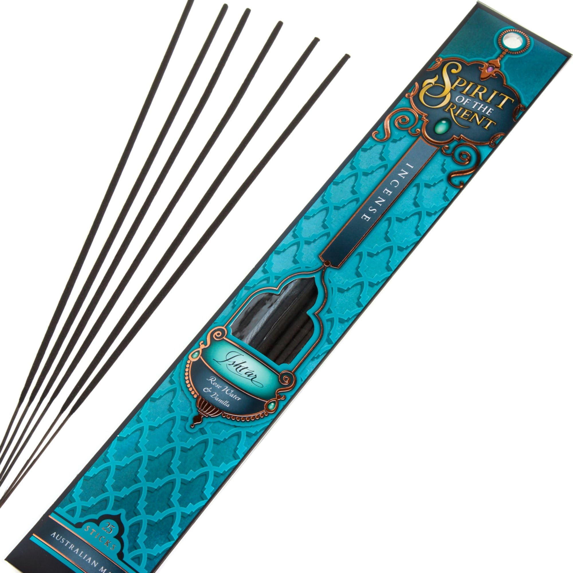 Spirit Of The Orient Ishtar Incense - 25 X 1 Hour Sticks, Cruelty Free & Vegan, Phthalate-Free Fragrance