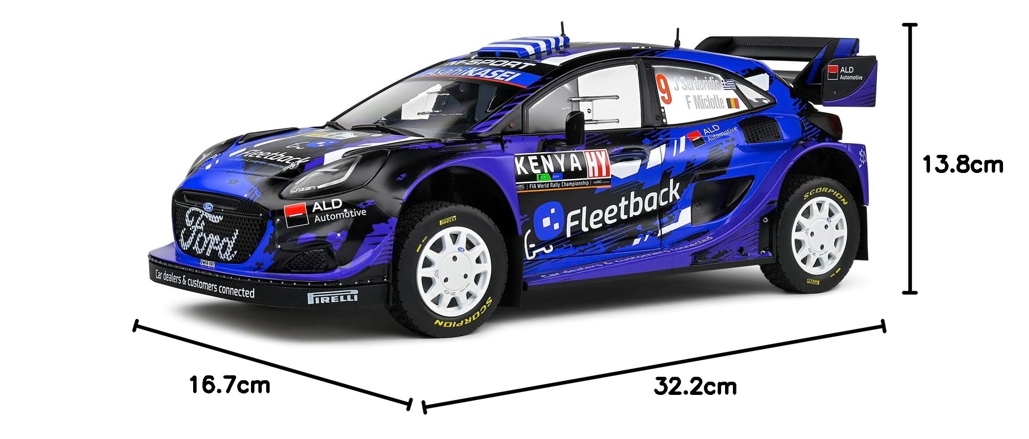 Solido 1:18 Ford Puma Rally 1#9