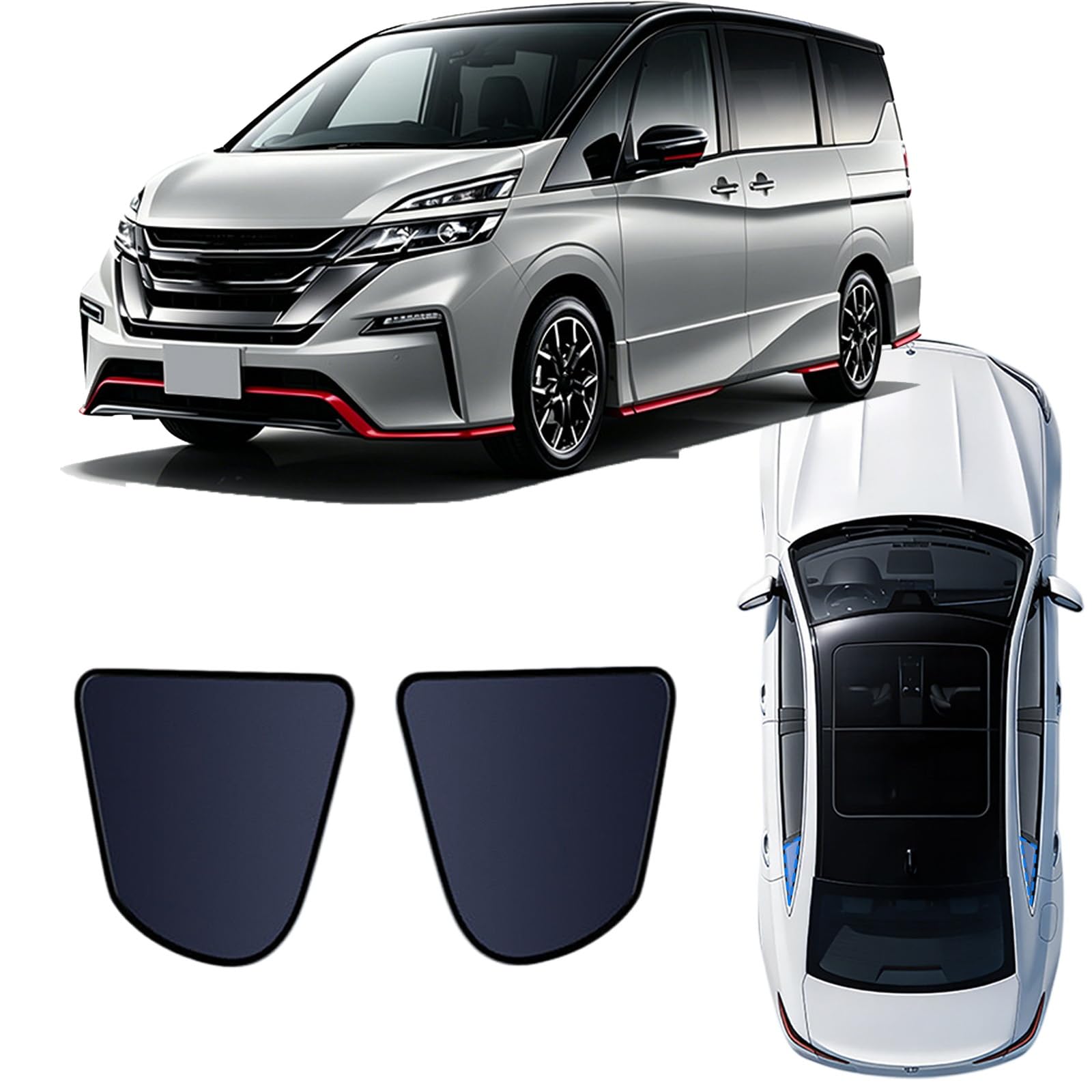 Rideaux magnétique Nissan Serena protection solaire pliable pour camping