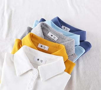 Toddler Kids Long Sleeve Polo Shirt,12M-9Y