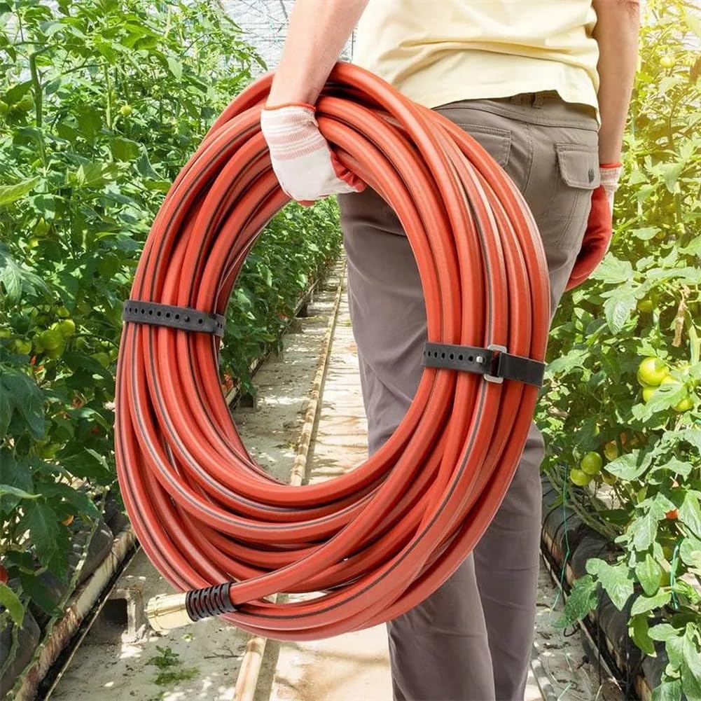 Cinghie regolabili in gomma con fibbie, strumento di ancoraggio di lunga durata resistente alle intemperie per tubi di ferro, camion, uso industriale, 30 cm 45 cm (45 cm x 2,5 cm, nero)