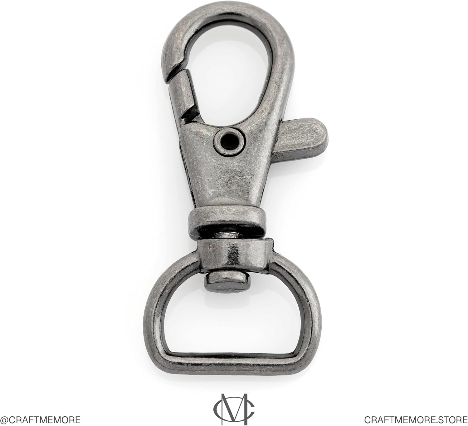 20pcs Swivel Lobster Claw Clasp Trigger Snap Hooks for Purse Making Macrame Lanyard Clip CSPS (1/2 Inch, Gunmetal)