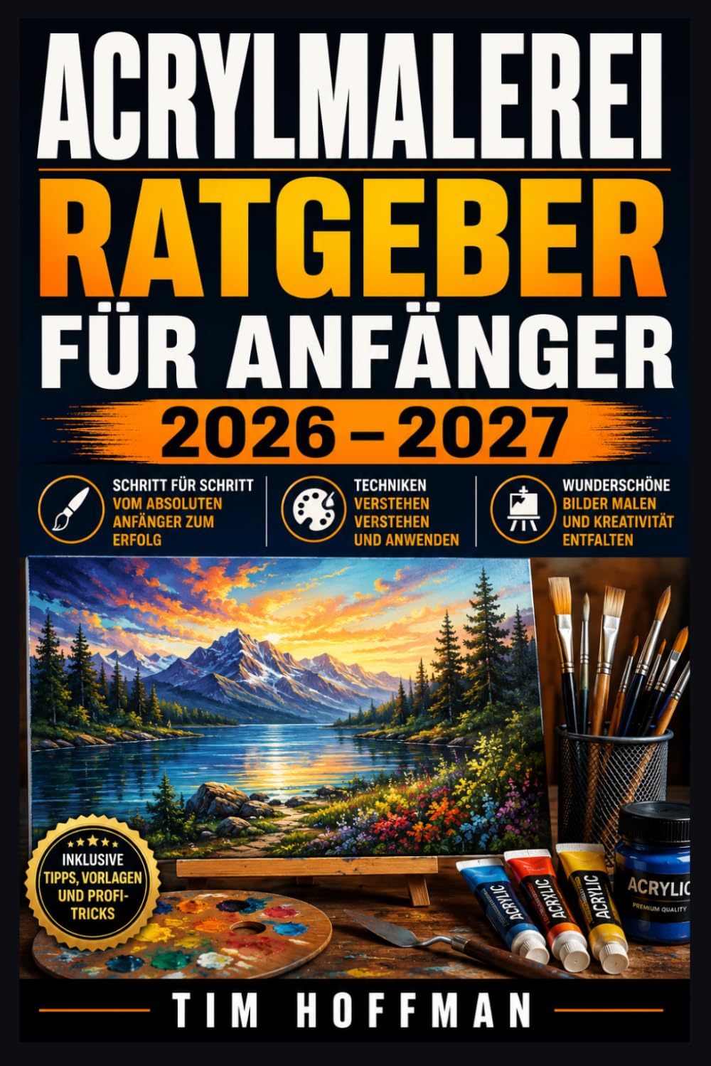 Guide peinture acrylique débutant 2026-2027 : le livre pratique complet