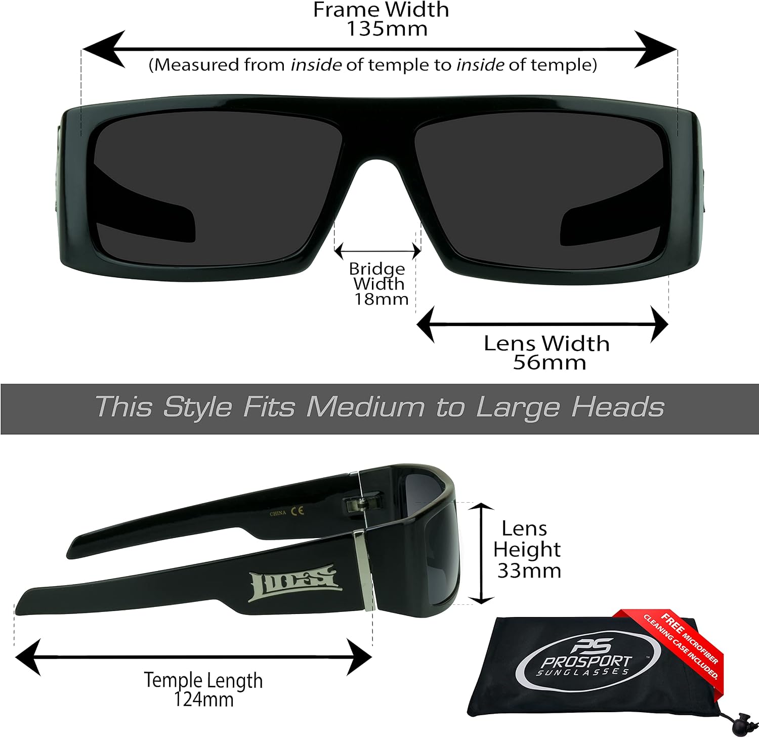 Locs Super Dark Sunglasses Mens Black Wrap Around Lowrider Gangster Cholo Vintage Flat Top