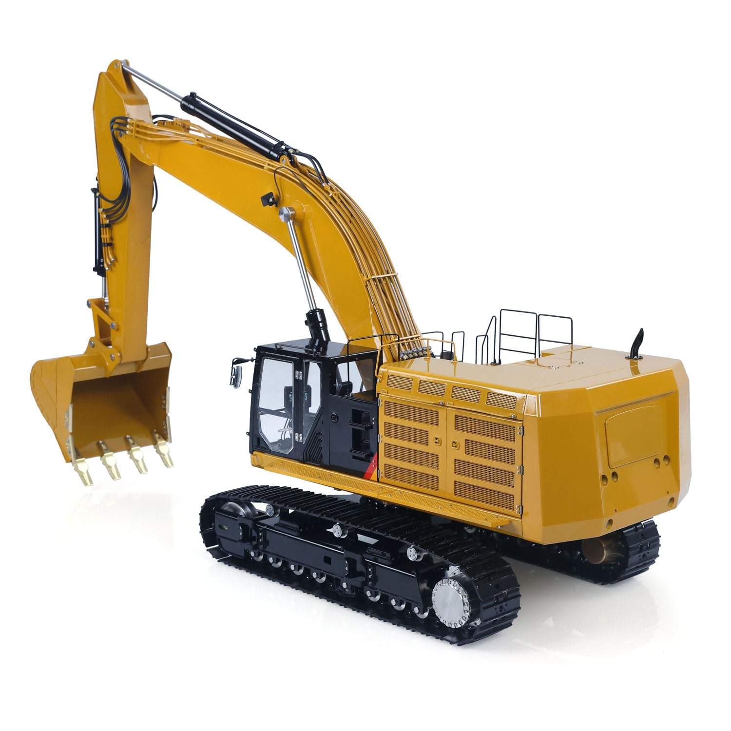 wheelfun LESU 1/14 Idraulico RC Escavatore Montato Escavatore cingolato Metallo Escavatore Radio Digger Motore ESC Servo Luce per 374 374F Veicolo di Costruzione Hobby Grade Modello per Età 14+