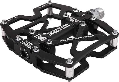 Miniatura 3 de MZYRH Pedales de bicicleta de montaña ultrarresistentes coloridos mecanizados CNC 916 pulgadas sellados con 3 pedales de rodamiento BLACK BLUE 3