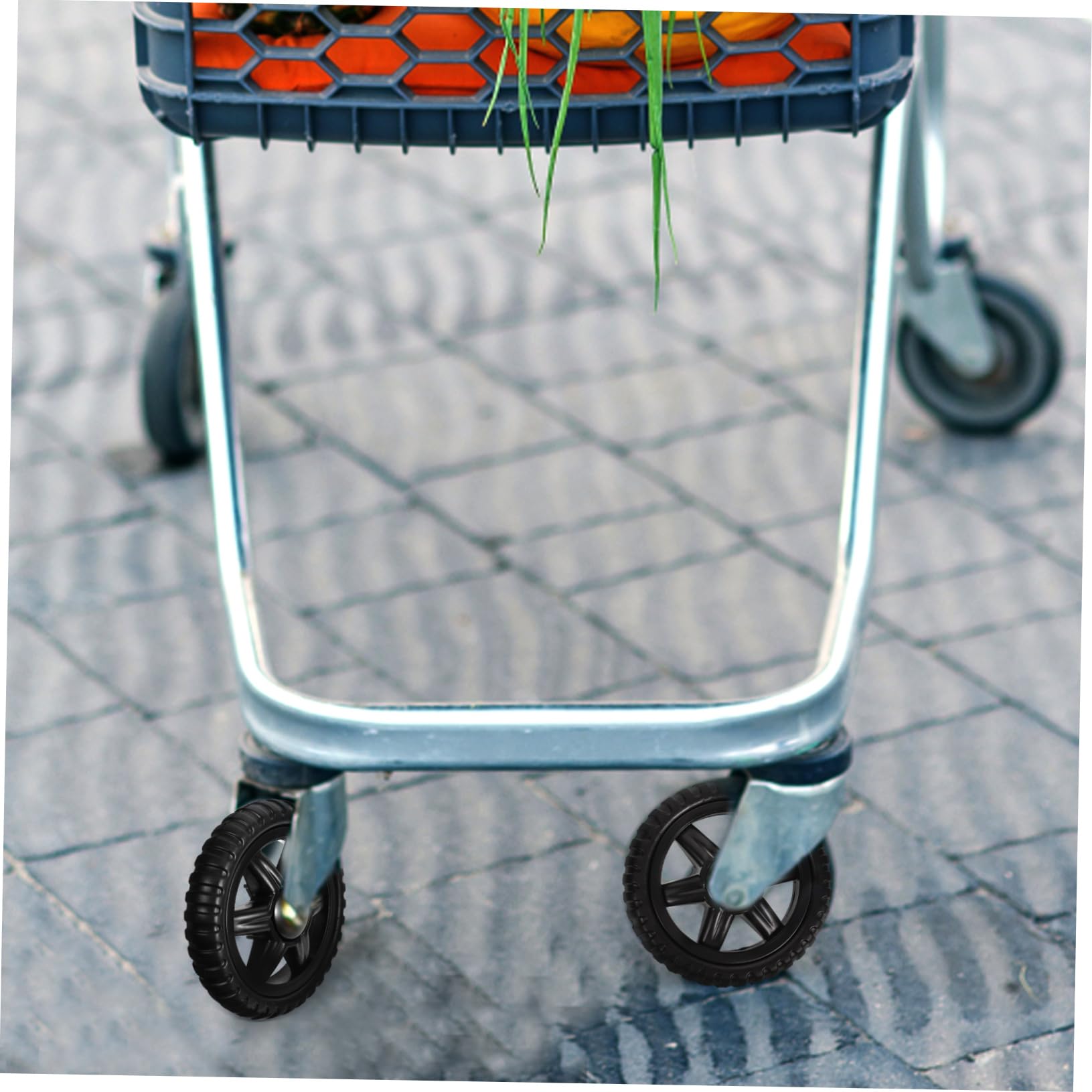 JECOMPRIS Lot De 2 Roulettes Plastique Avec Roulements Fer - Roues De Rechange Pour Chariot Et Meuble