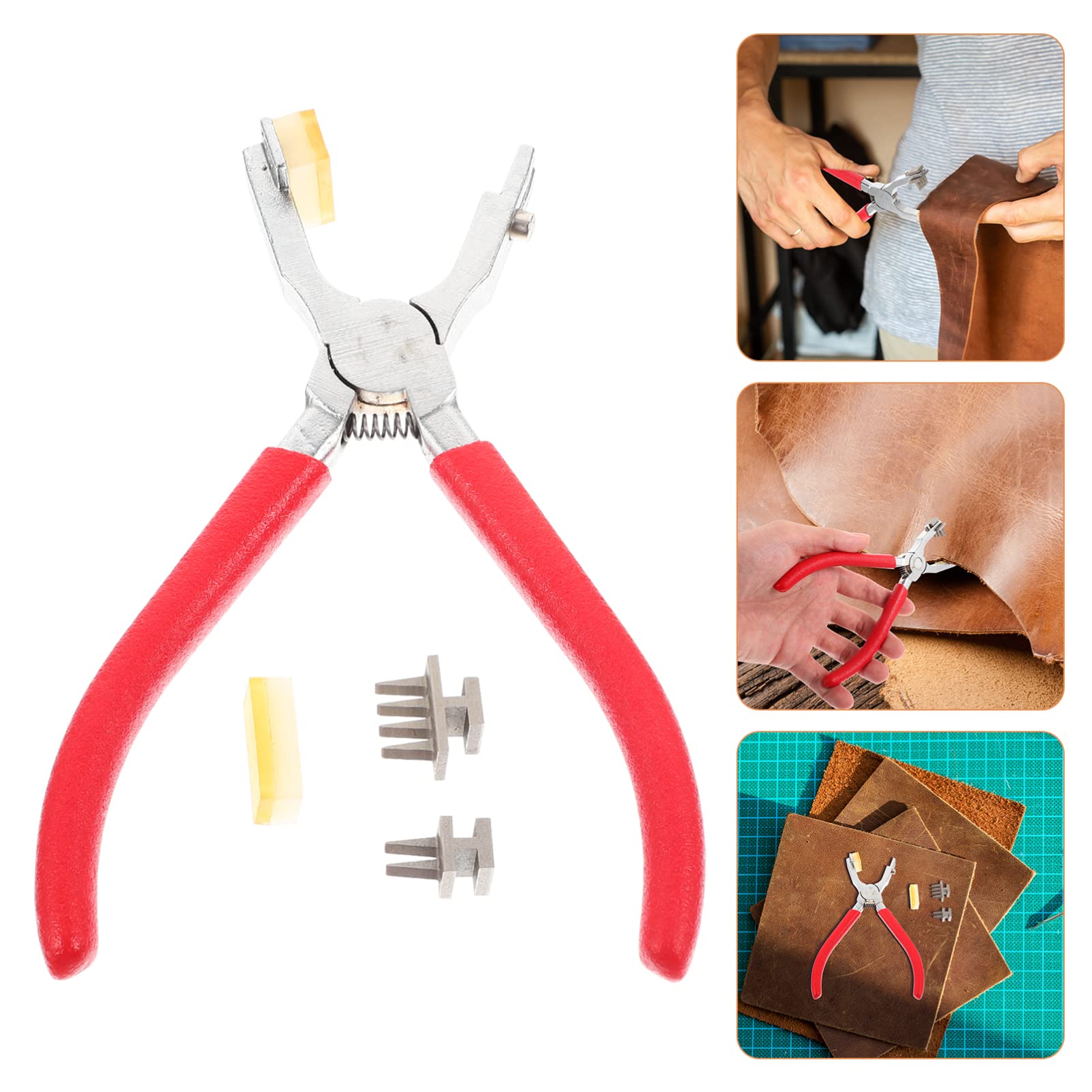 HOLIDYOYO Leatherworking Punching Tool Set of Leather Hole Punch for Easy Punch Hole Creation