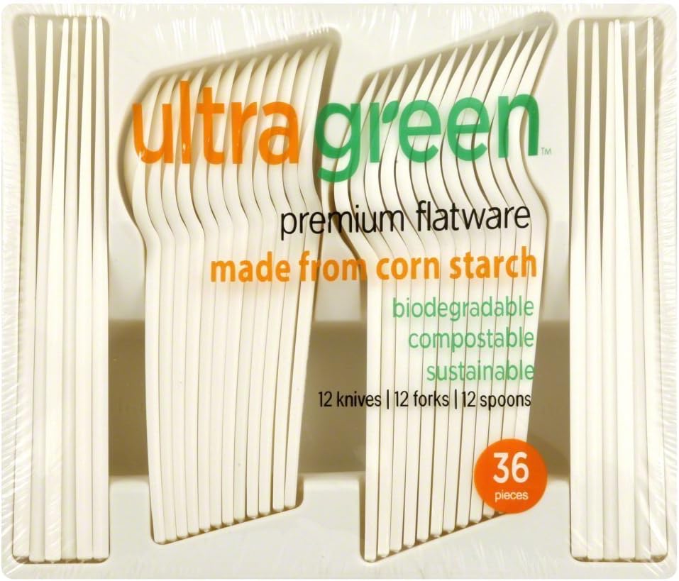 Ultra Green Premium Flatware Utensil - 36 per pack -- 12 packs per case.