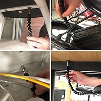 Vista 4 de Eje de extensión flexible de 11.5 pulgadas con 10 juegos de brocas, cabeza hexagonal de 1/4 de pulgada, punta de eje de transmisión de conexión