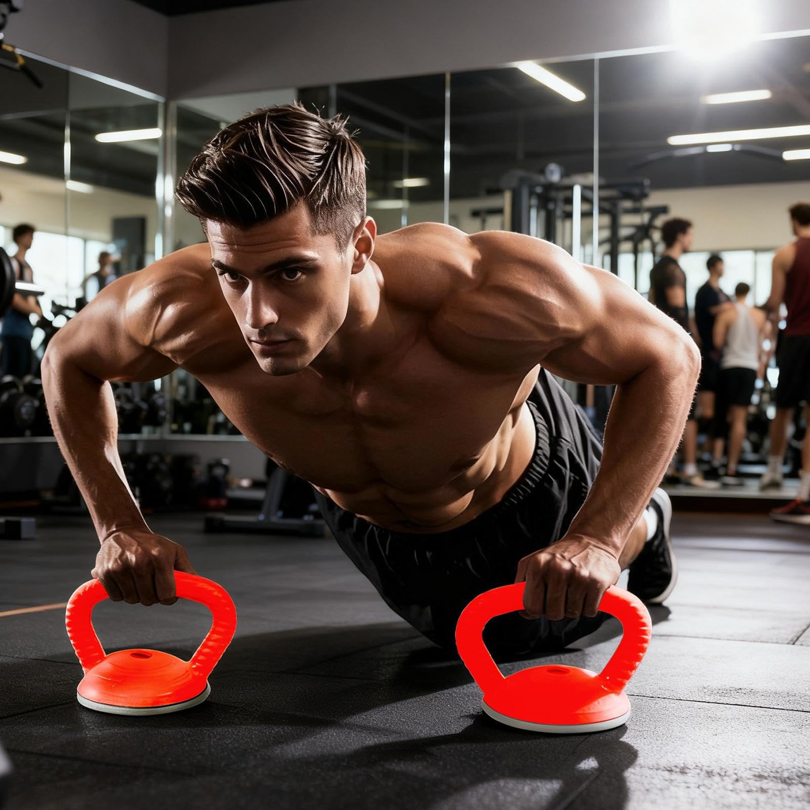 Kettlebell Grip – ergonomiczny uchwyt do hantli, zamiennik uchwytu sztangi, bezpieczne antypoślizgowe wsparcie do domowej siłowni, treningu siłowego, fitnessu, akcesoria treningowe