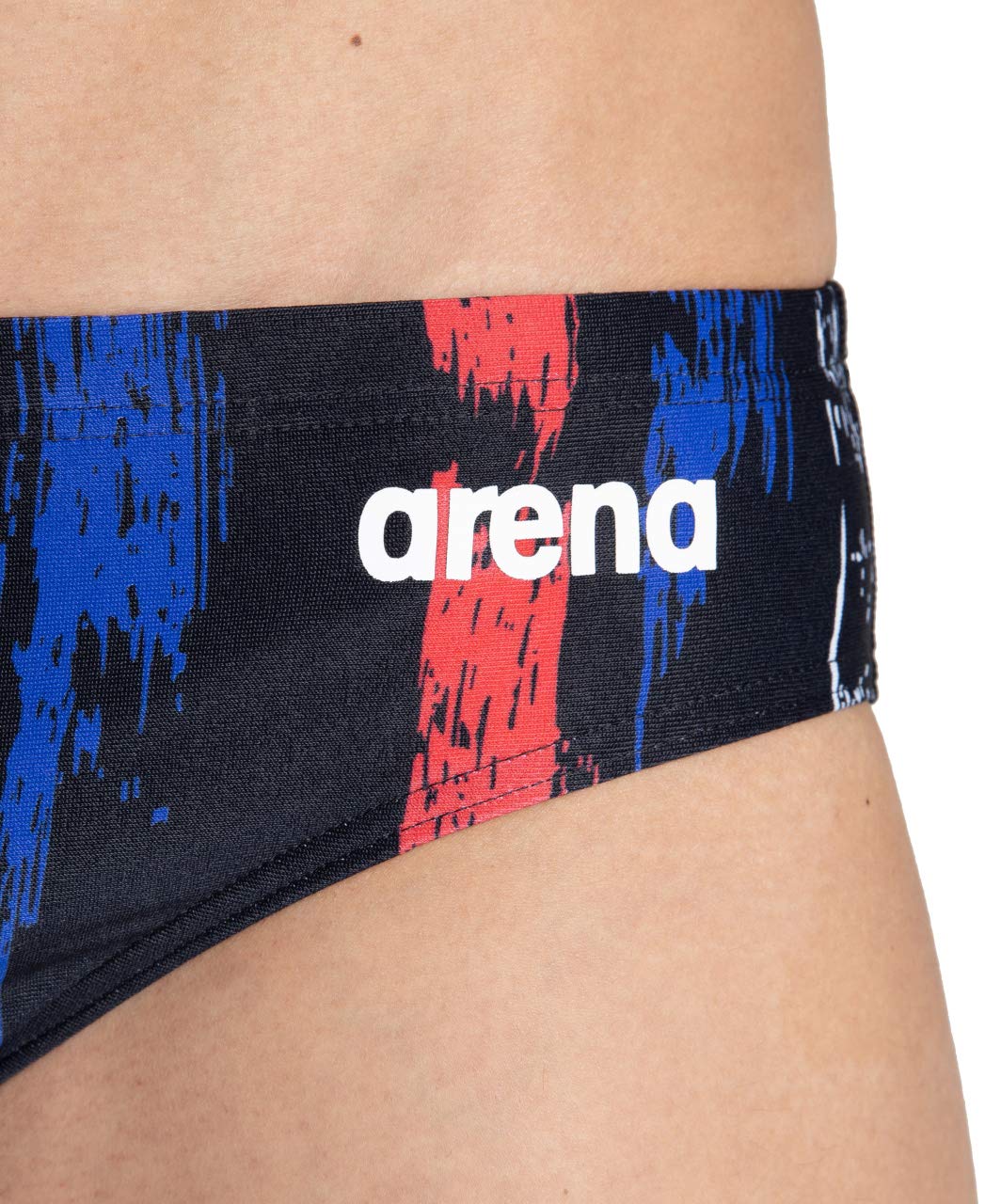 ARENA Team Color Print 3-inch Brief Athletic Training Swimsuit Bathing Suit Slips de Bain Homme (Lot de 1)