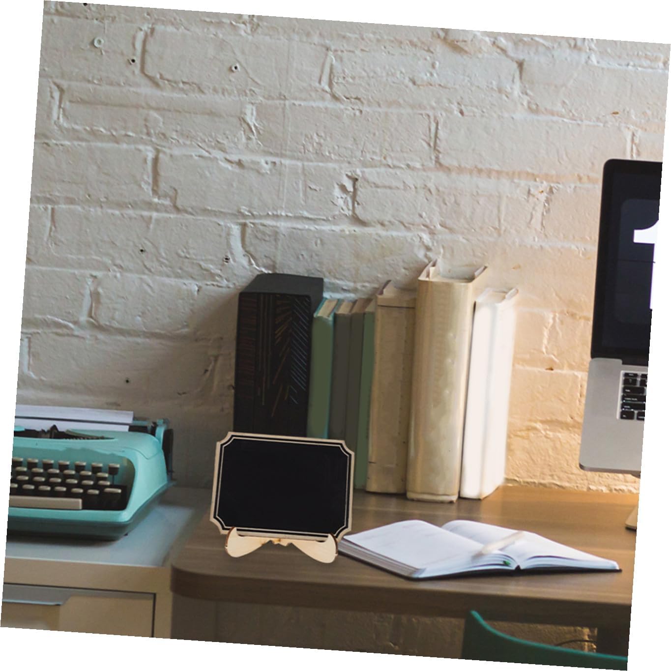 20pcs Small Round Corner Mini Chalkboard Signs Decorative Coffee Bar Menu Boards Household Erasable Message Boards for Restaurant and Kitchen Display