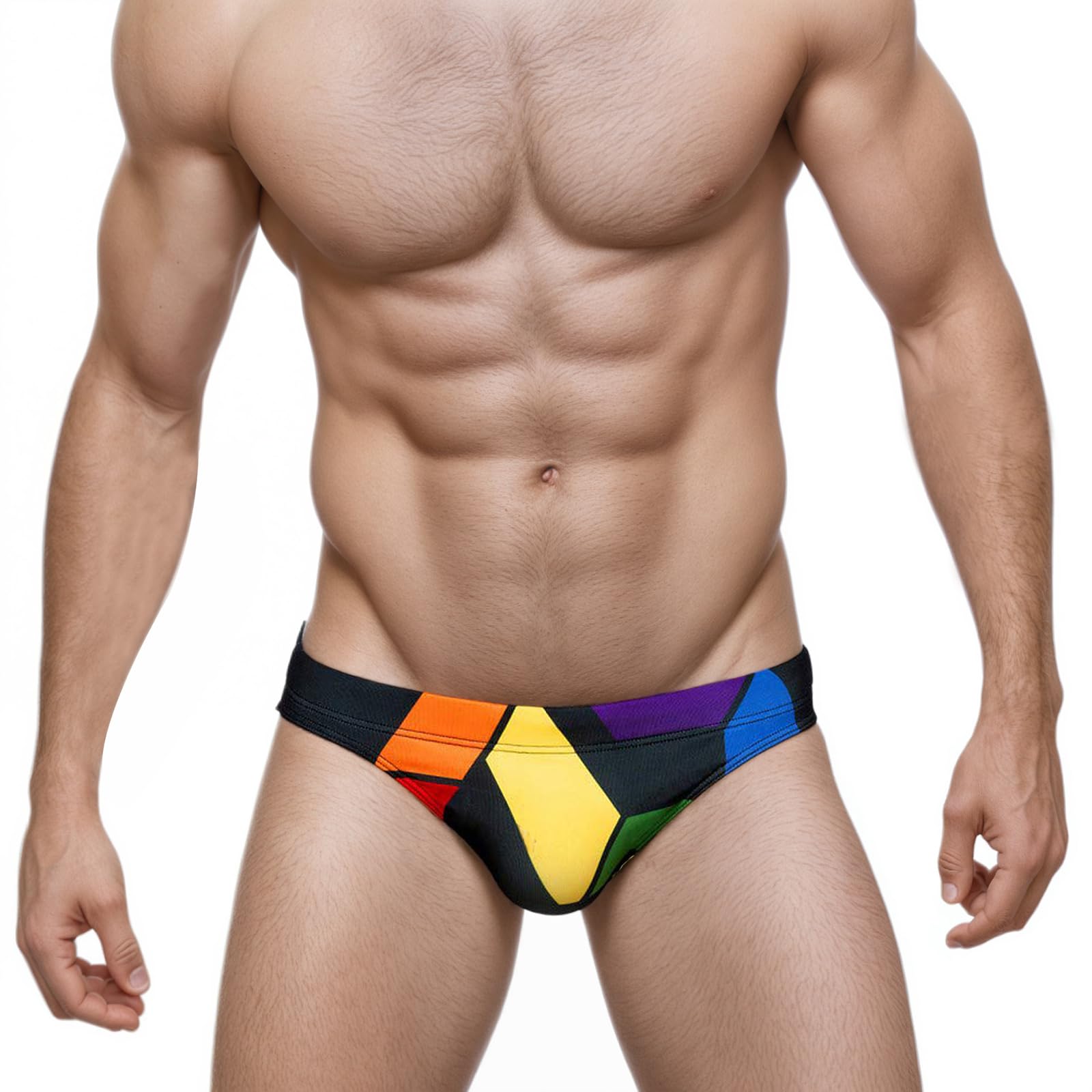 sandbank Men's Swimming Surfing Underwear G String Thong Bikini Brief Swimwear Bottom Black