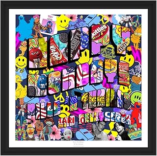 Happy Mondays Pills n Thrills - Limited Edition print. Dance Music print, Happy Mondays print ((8) 20x20" - Mounted Frame)