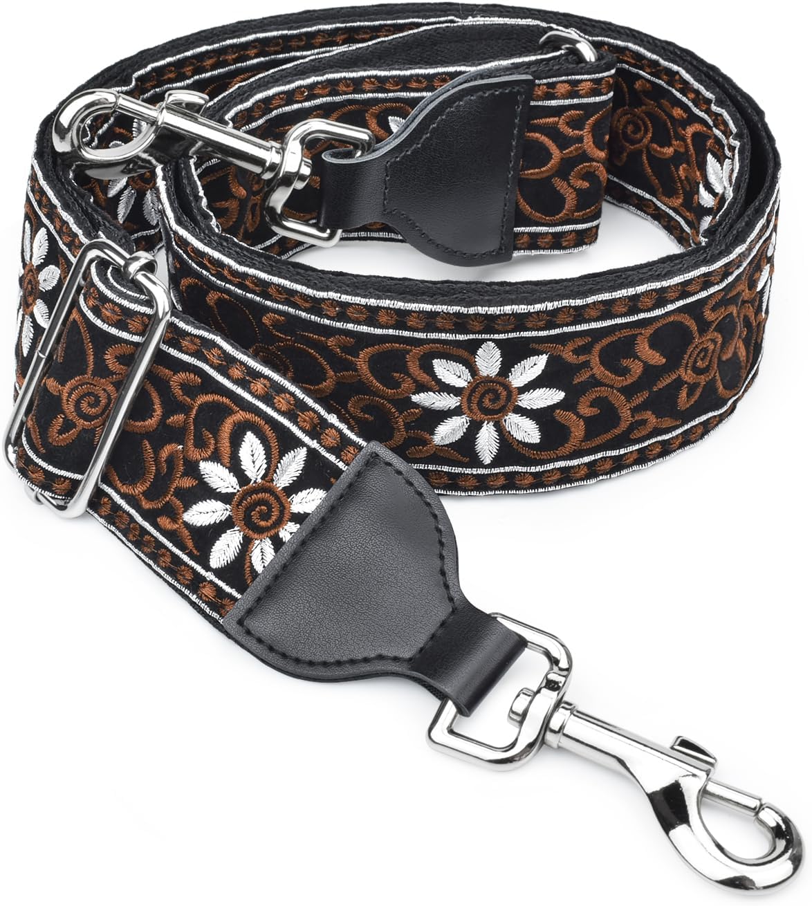 CLOUDMUSIC Handbag Strap Replacement Crossbody Strap Purse Strap With Silver Clips For Women Girls