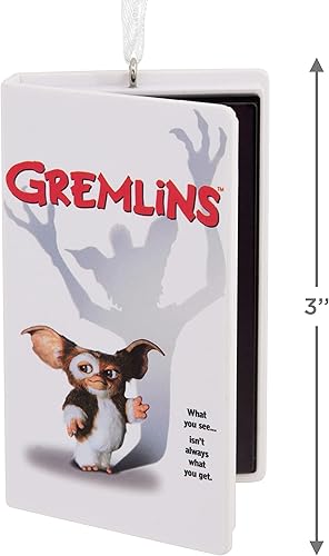 Miniatura 4 de Hallmark Gremlins - Estuche de video retro para casete de Navidad, adorno navideño