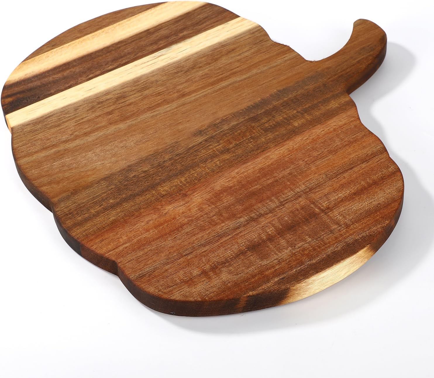 Halloween Pumpkin Shaped Wooden Cutting Board, Charcuterie Wood Chopping Board with Handle Perfect for Meal Prep Chopping & Fall Kitchen Tray Decor Serving Platter Halloween Dining Essential